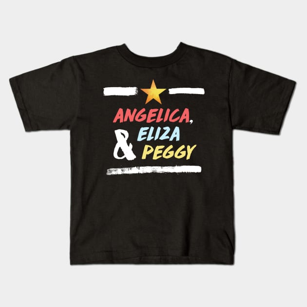 angelica, eliza and peggy Kids T-Shirt by claudiolemos